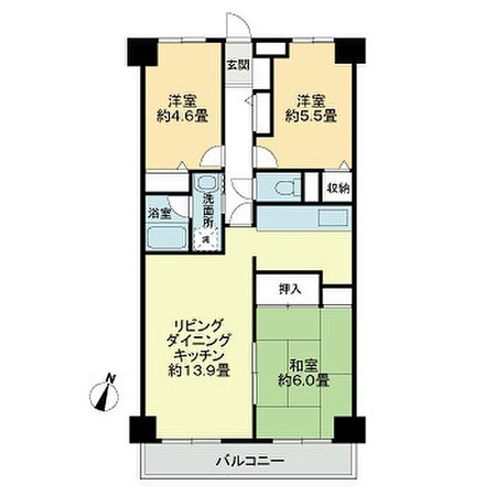 ビューハイツ高山の物件間取画像